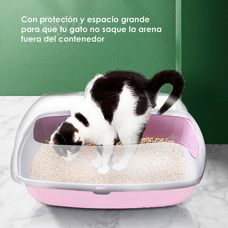 Arenero Gato Extension Anti Derrame Pala Caja Extra Grande