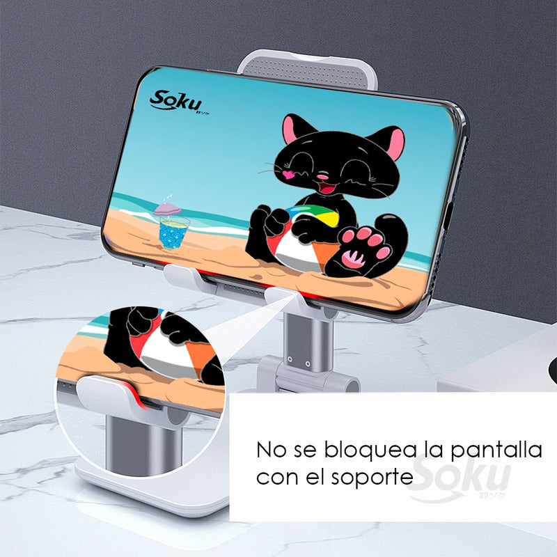 Soporte Aluminio Ajustable Porta Celular Tablet Consola