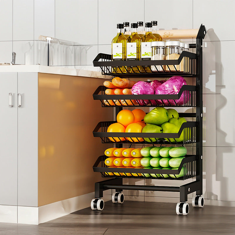 Soku Carrito Servicio 4 Niveles Acero Reforzado Duradero