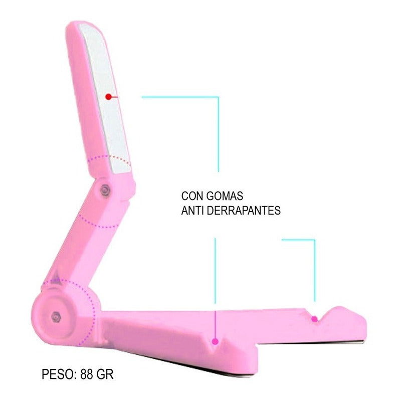 Soporte Universal Plegable Portátil Tablet Cel Máx 10''