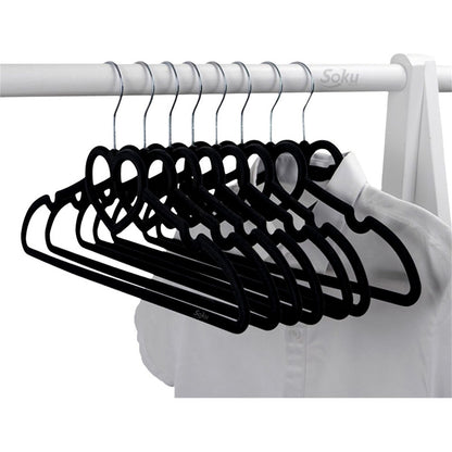 Soku 10 Ganchos Acero Terciopelo Organizador Closet Kawaii