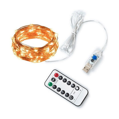 Tira Luces Decorativas Multicolor Usb 100 Led 10m Control