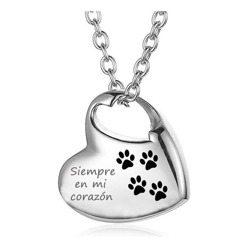 Soku Dije Personalizado Collar Cenizas Relicario Perro Gato