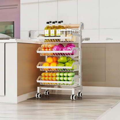 Soku Carrito Servicio 4 Niveles Acero Reforzado Duradero