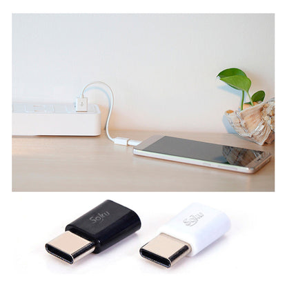 Soku 2 Adaptadores Tipo C A  Micro Usb V8 2.0 Universal