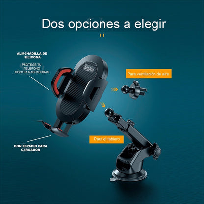 Porta Celular Soporte Gps Auto Universal Manos Libres 360º