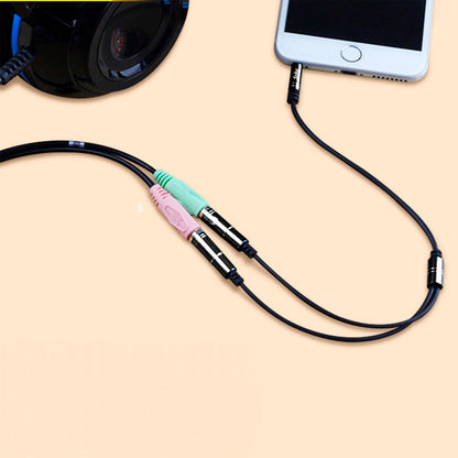 Soku Cable Divisor De Audio 3.5 Mm Mic Grabación Audifonos