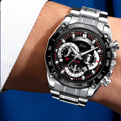 Reloj Acero Inoxidable Fechador Anti Rayaduras Waterproof Cx