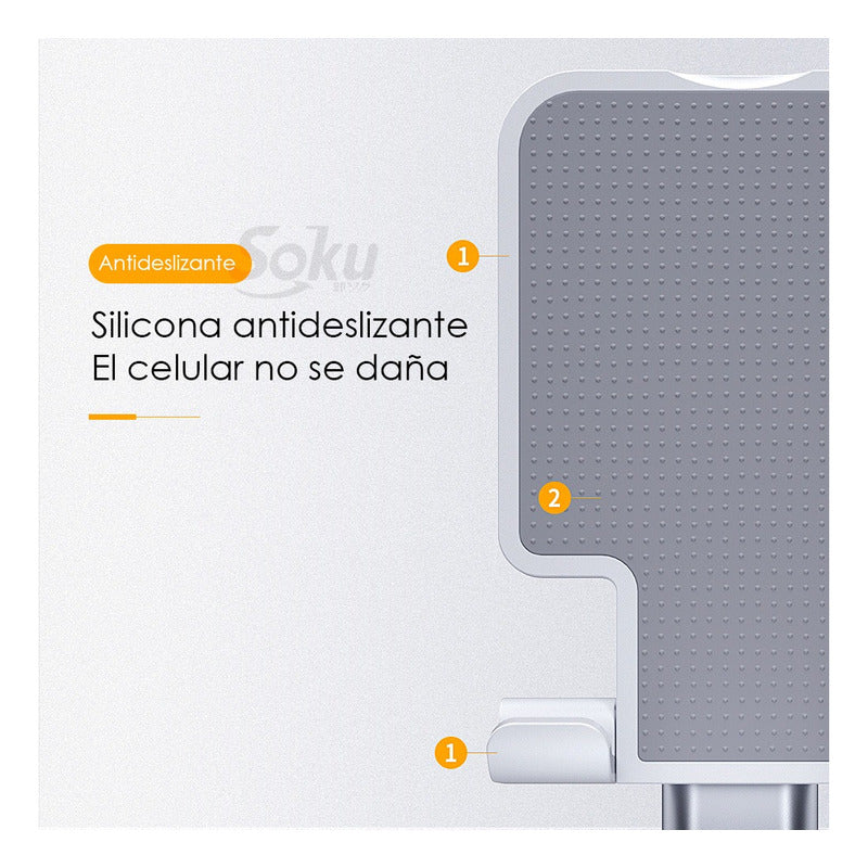 Soporte Aluminio Ajustable Porta Celular Tablet Consola