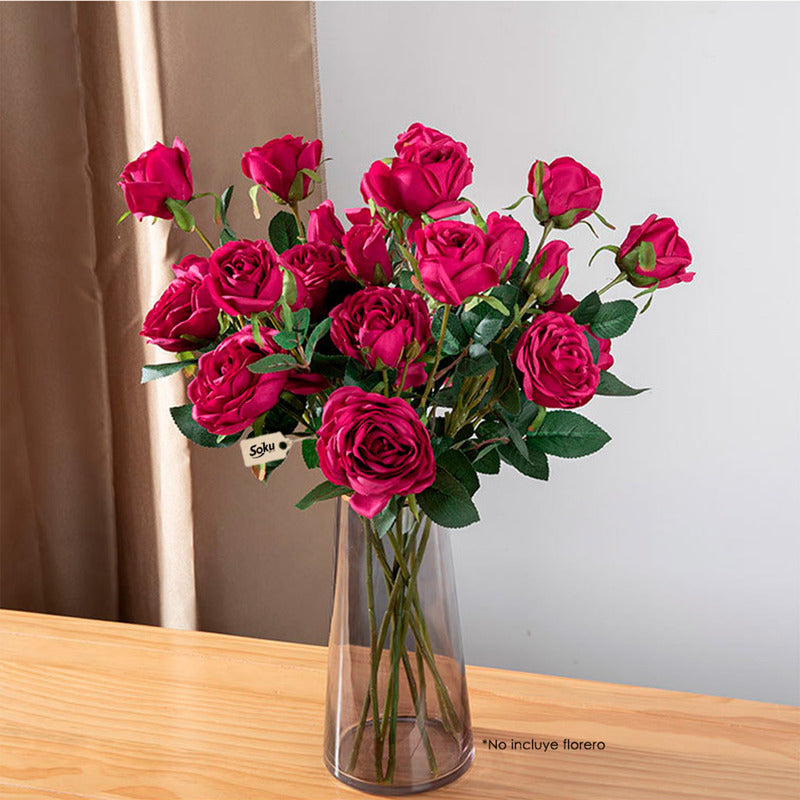 Soku Ramo Rosas Flores Boda Decoración Bouquet Extra Grande