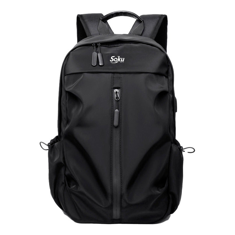 Soku Mochila Premium Contra Agua Laptop 14 Amplia Viaje