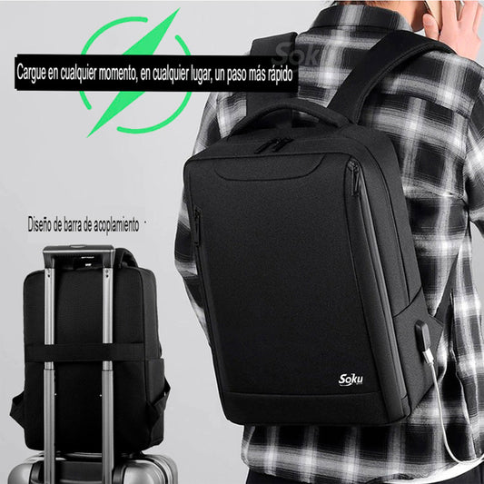 Soku Mochila Premium Contra Agua Laptop Para Mac15.6in Viaje