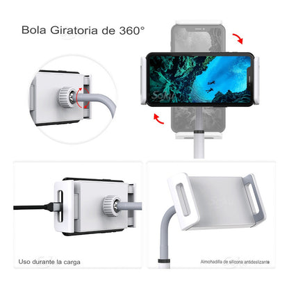 Soku Base Celular Mini Tableta Soporte Gira 360 4.7'' A 7''