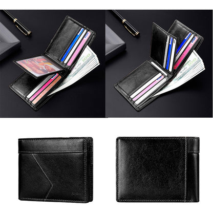 Soku Cartera Ejecutiva Antirrobo Rfi Piel Genuina Premium