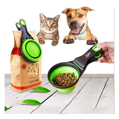 Soku Cucharón Tazón Plegable Croquetas Clip Sellador  3 En 1