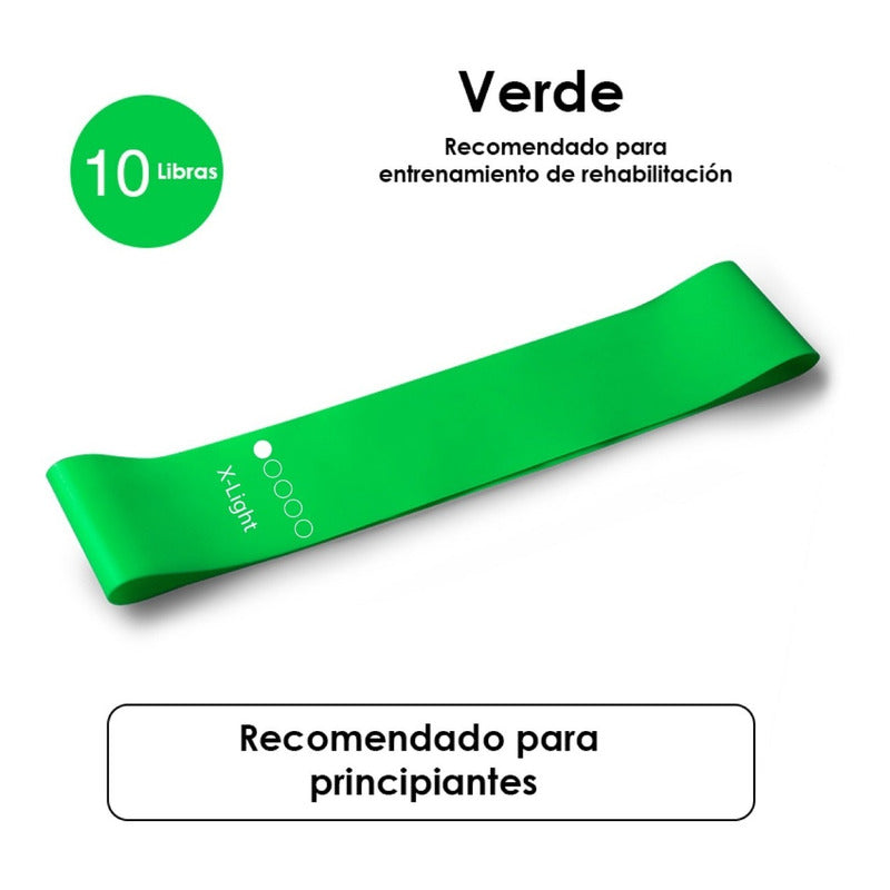 1 Banda De Resistencia Latex Fitness Yoga Ejercicio Casa