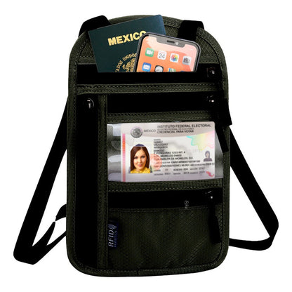 Soku Cartera Billetera Viaje Pasaporte Antirrobo Gafete