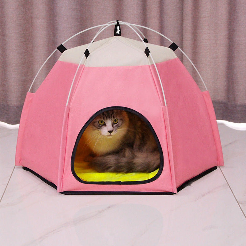 Soku Casa Perro Gato Mascota Carpa Interior Portable Estilo
