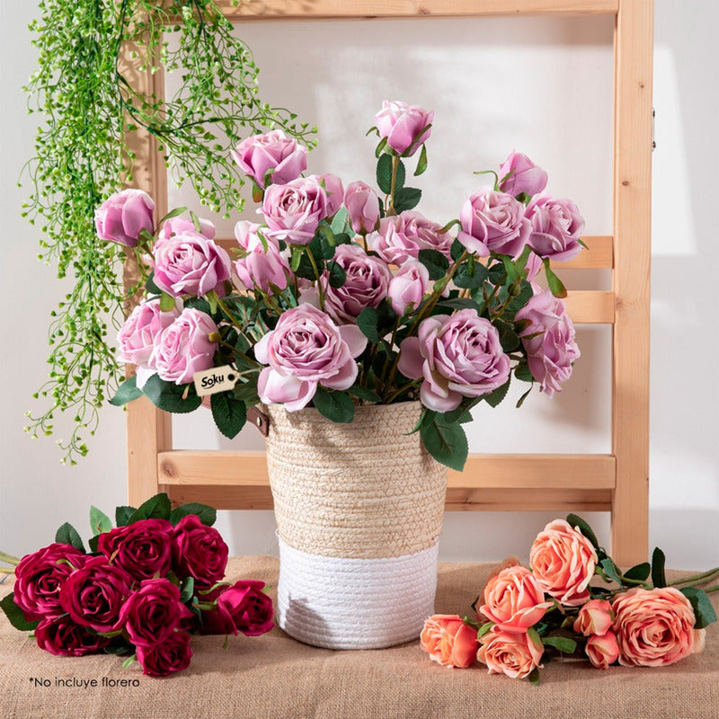 Soku Ramo Rosas Flores Boda Decoración Bouquet Extra Grande