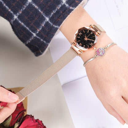 5 Relojes Mayoreo Iman Mujer Metal Dama Magneto Brillantes