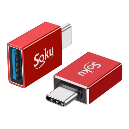 Soku Adaptador Otg Tipo C A Usb 3.1 Velocidad Real 10 Gbps