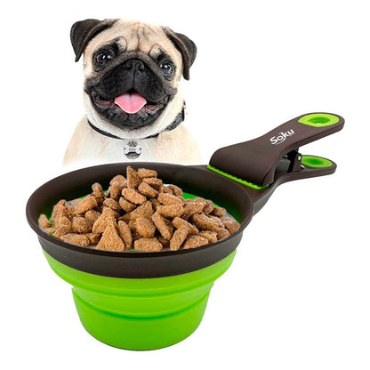 Soku Cucharón Tazón Plegable Croquetas Clip Sellador  3 En 1