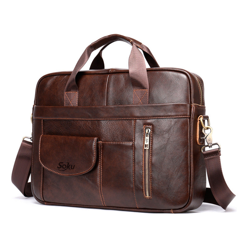 Portafolio Para Mac Laptop Pro Piel Genuina Calidad Soku