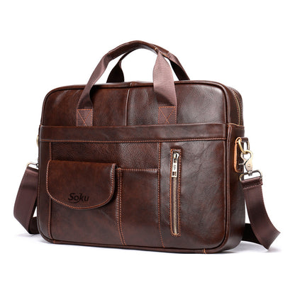 Portafolio Para Mac Laptop Pro Piel Genuina Calidad Soku