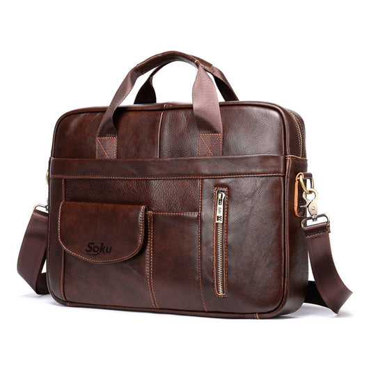 Portafolio Para Mac Laptop Pro Piel Genuina Calidad Soku