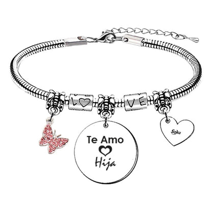 Soku Pulsera Regalo Maripos Acero Inoxidable Mama Amor Amiga