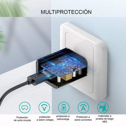 Cargador Celular Tableta Cubo Usb Carga Rapida 5v 2a