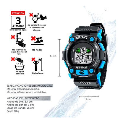 Reloj Militar Hombre Led Moda Caballero Contra Agua Hx