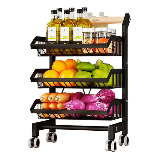 Soku Carrito Cocina 3 Niveles Acero Reforzado Duradero
