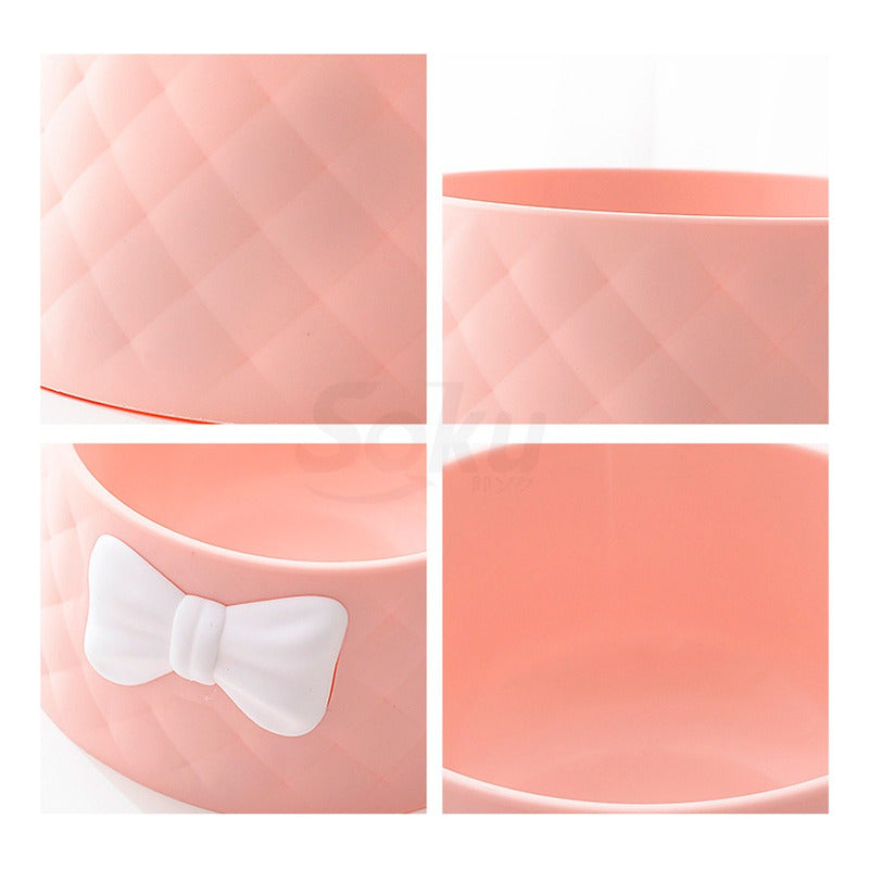 Soku Tazon Plato Para Perro Gatos Mascota Elegante Kawaii