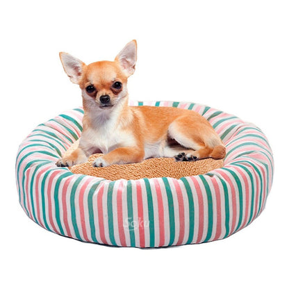 Cama Nido Perro Gato Firme Extra Suave Cojin Extraible Lino