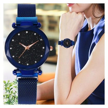 5 Relojes Mayoreo Iman Mujer Metal Dama Magneto Brillantes