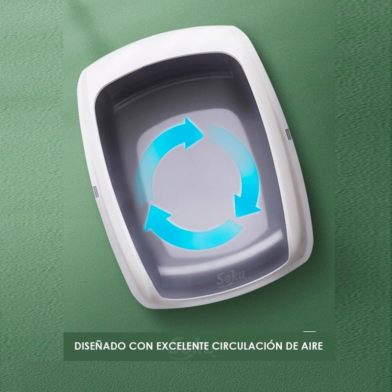 Arenero Gato Extension Anti Derrame Pala Caja Extra Grande