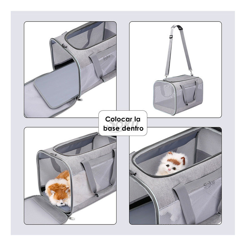 Soku Mochila Viaje Perro Gato Grande Antirasguños Premium