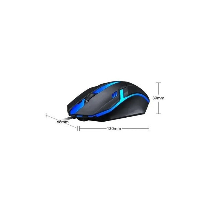 Mouse Óptico Gamer Led Iluminado Ratón Usb Alámbrico Juegos