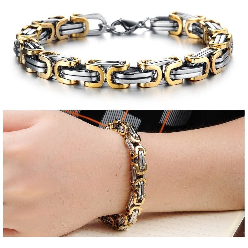 Soku Pulsera  Hombre De Acero Titanio Brazalete