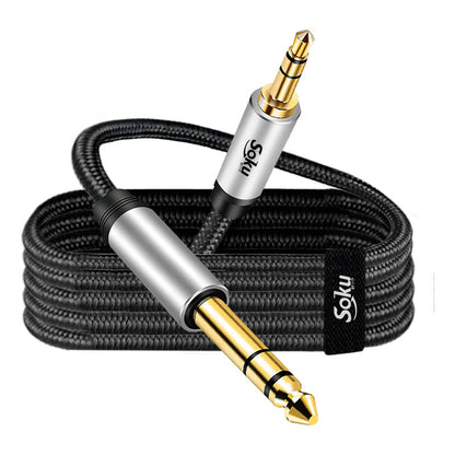 Soku Cable Amplificador Estéreo Trs 3.5 Mm A 6.35 Multimedia