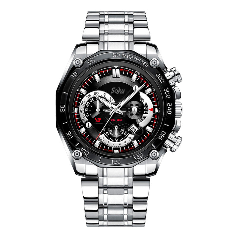 Reloj Acero Inoxidable Fechador Anti Rayaduras Waterproof Cx