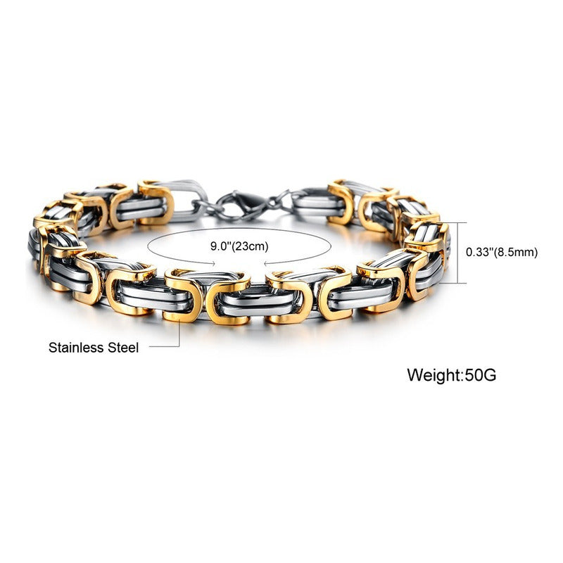 Soku Pulsera  Hombre De Acero Titanio Brazalete