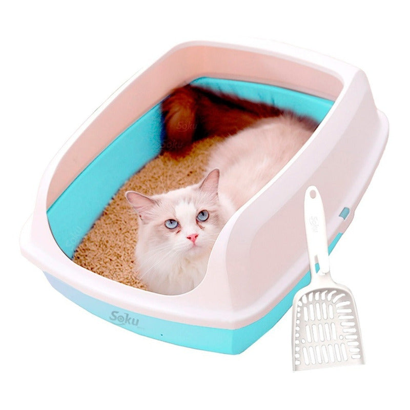 Arenero Gato Extension Anti Derrame Pala Caja Extra Grande