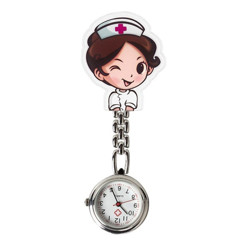 10 Reloj Enfermera Metal Broche Medico Mujer Lote Mayoreo
