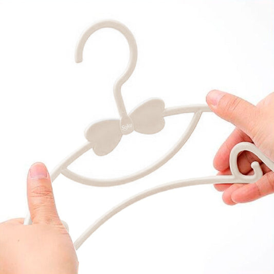 10 Ganchos Ropa Moda Niños Bebes Perchera Durable