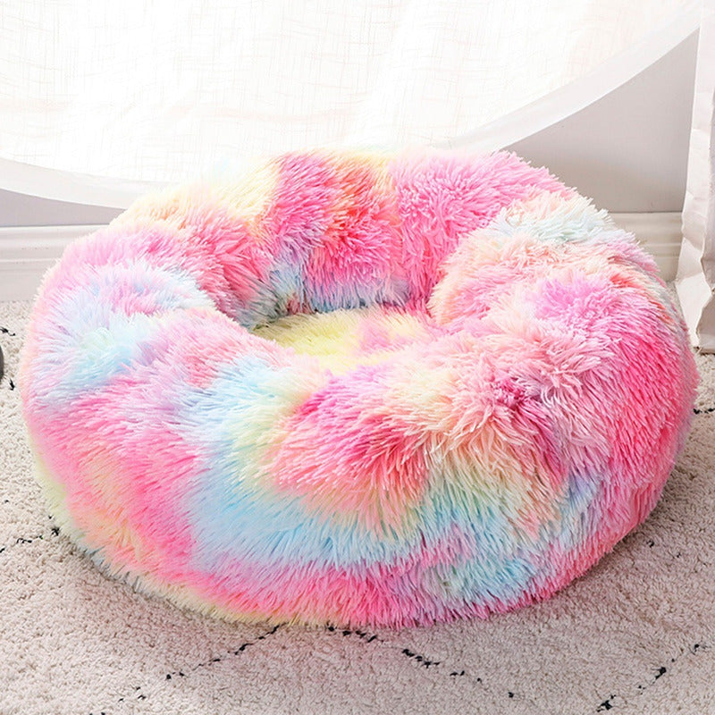 Cama Perro Cojin Puff Gato Anti Estres Extra Suave Mascota