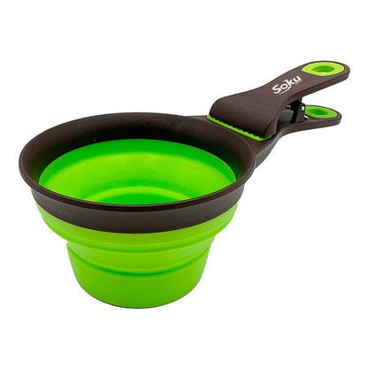 Soku Cucharón Tazón Plegable Croquetas Clip Sellador  3 En 1