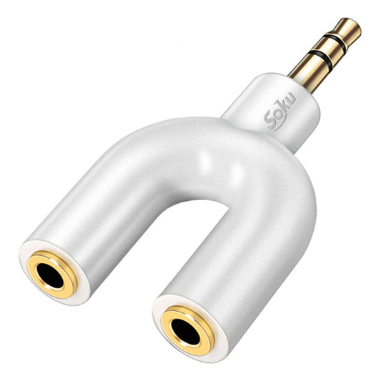 Soku Mini Adaptador Divisor Audio Microfono Bocinas Calidad