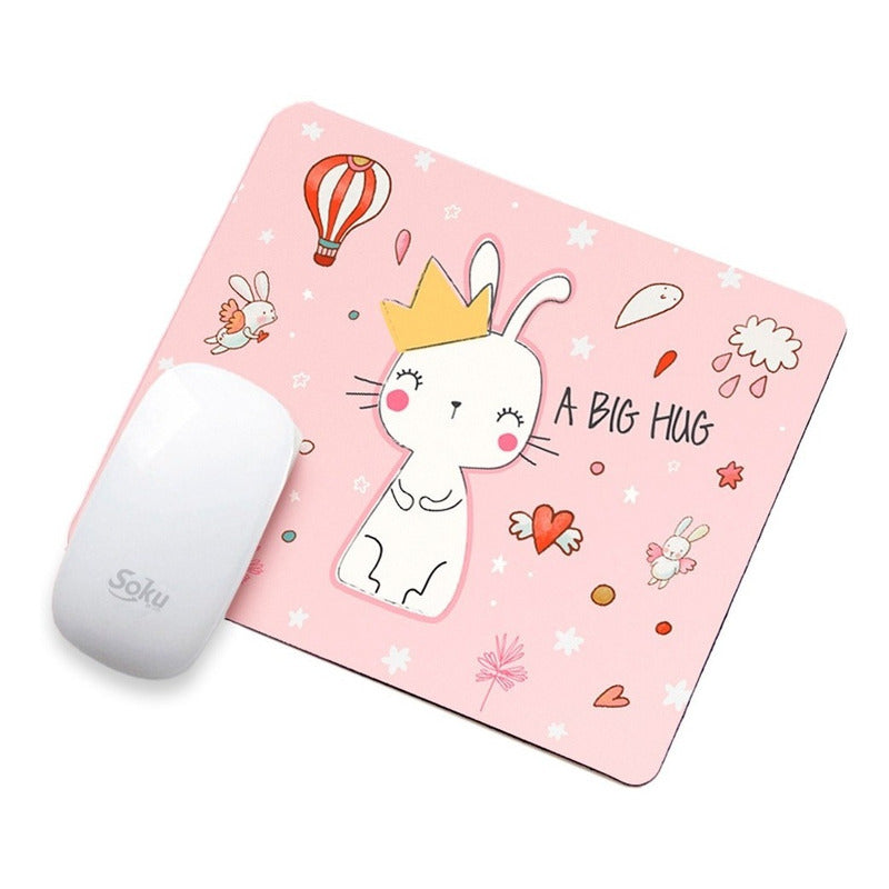 Tapete Raton Alfombrilla Mouse Pad Moda Kawai Antideslizante